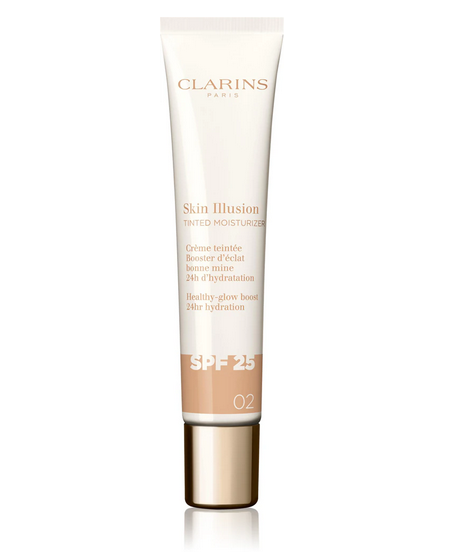 Clarins Skin Illusion Tinted Moisturizer SPF 25 krem koloryzujący 02
