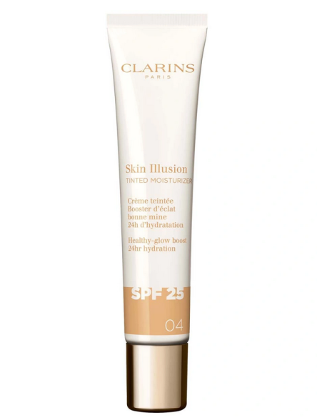 Clarins Skin Illusion Tinted Moisturizer SPF 25 krem koloryzujący 04