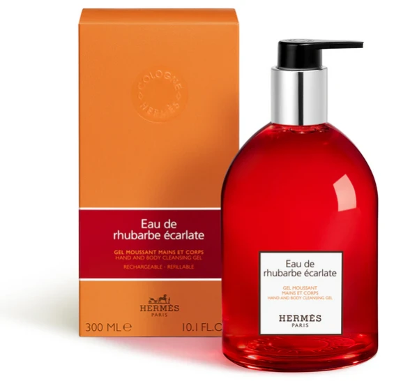Hermes Le Bain Eau de rhubarbe écarlate żel oczyszczający do rąk i ciała